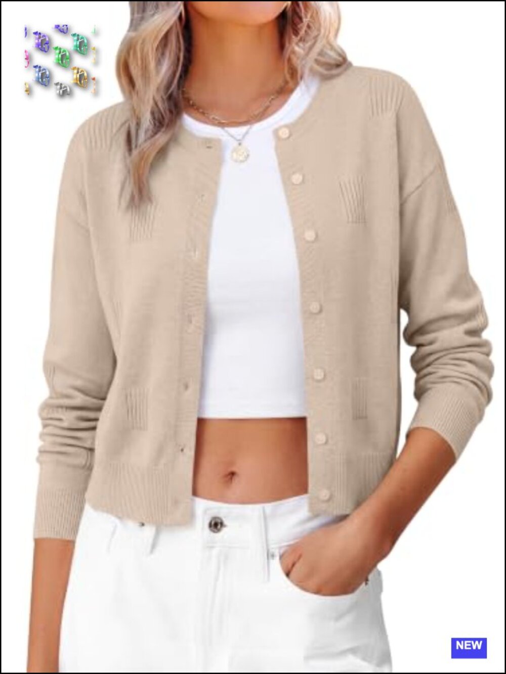 Cardigan Sweaters for Women Button Up Textured Knit Dressy Casual Classic Long - Picture 1 of 6